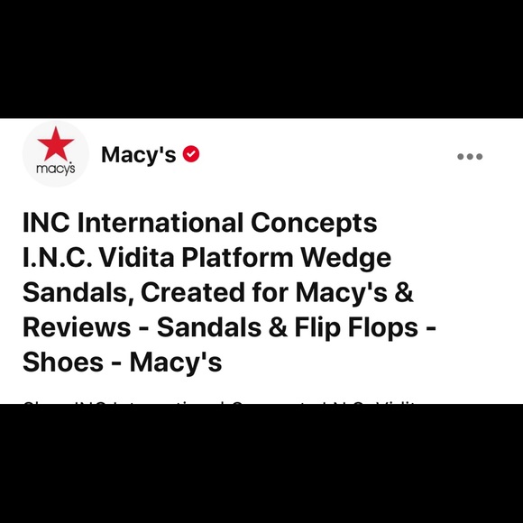 INC Blue wedges (never worn) - Picture 2 of 3